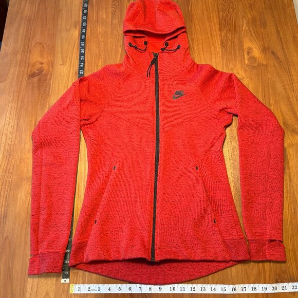 Nike‎ Women's Running Jacket with Hood Red Heather Size S - Picture 1 of 10